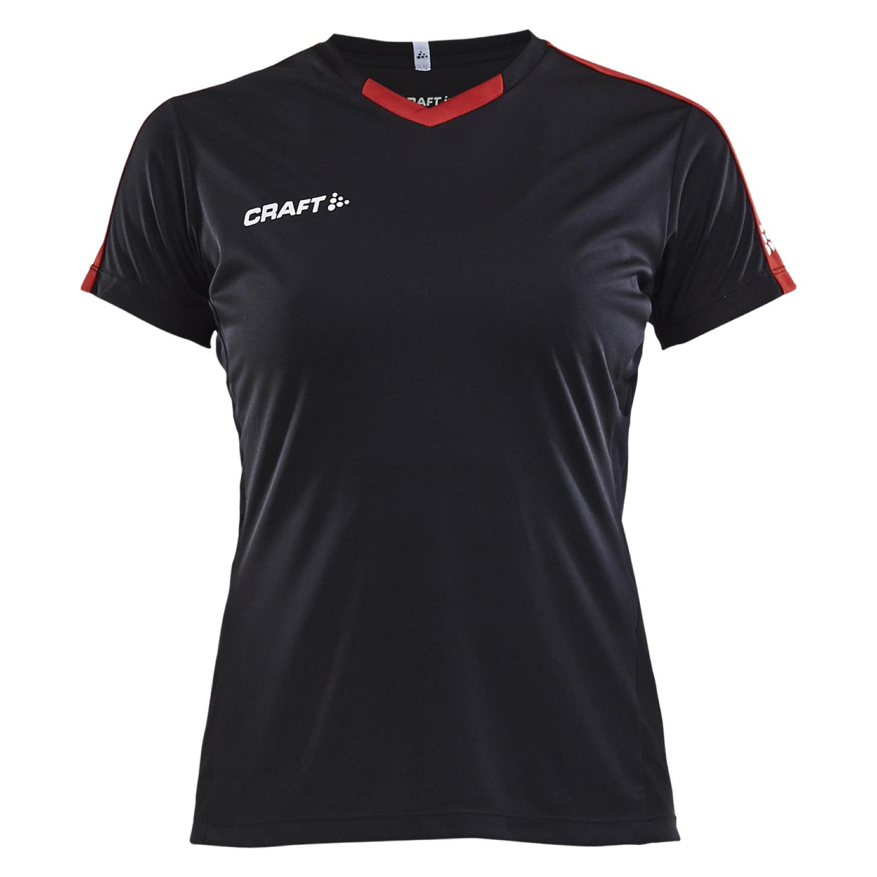 Craft, Damen, Sportshirt, Progress Jersey Contrast W (Xs), Schwarz, Xs
