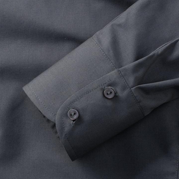 Produktbild Russell Collection Popelin Bluse Hemd Langarm pflegeleicht tailliert (L)