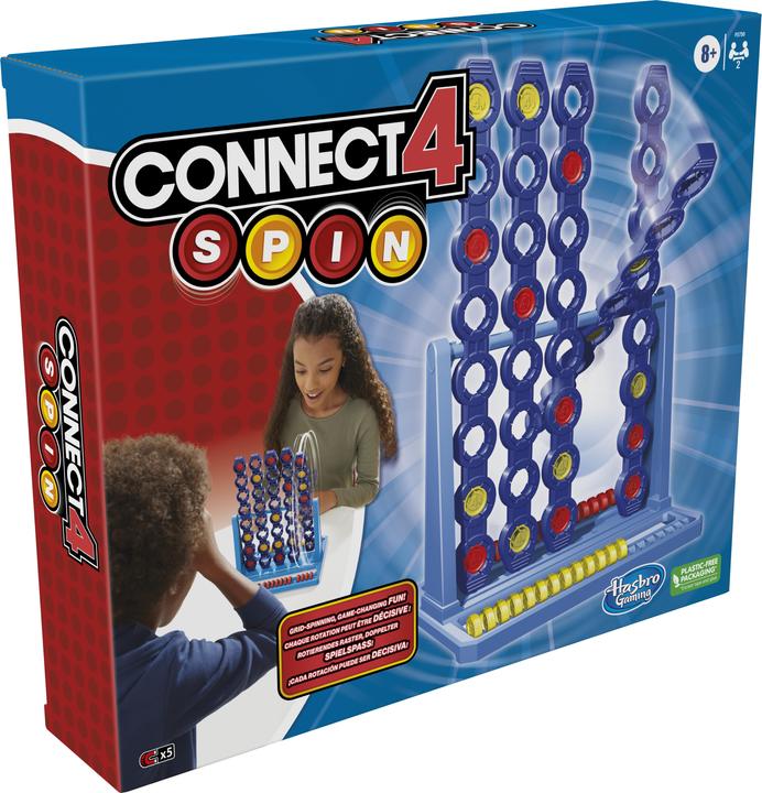 Actual product image Hasbro Gaming Connect 4 Spin Game, Features Spinning Connect 4 Grid, Game for 2 Players, Strategy Game for Familie (2 Players)