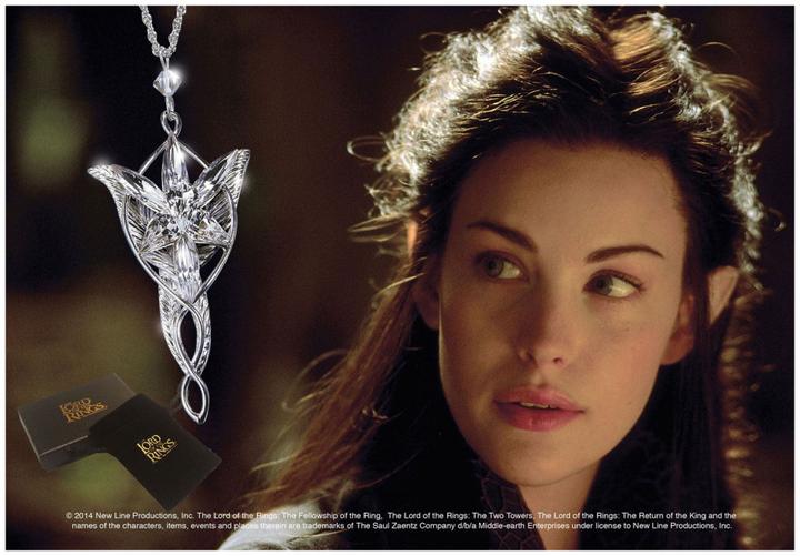 Immagine prodotto Noble Collection Ciondolo Il Signore degli Anelli Stella della Sera di Arwen (placcato argento)