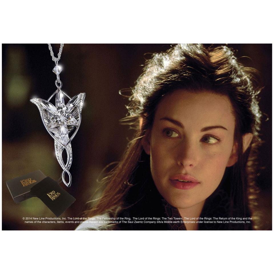 Thumbnail - Noble Collection Herr der Ringe Anhaenger Arwens Abendstern (versilbert)