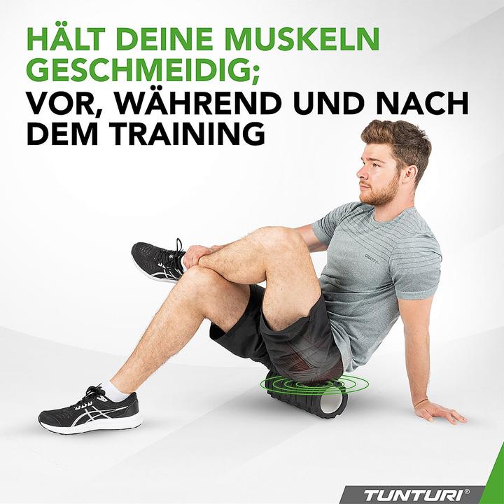Produktbild Tunturi Yoga Schaumblock Massageroller 33 cm Schwarz (13 cm)