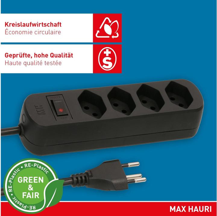 Immagine prodotto Max Hauri Steckdosenleiste Basic Line (4x, Tipo 13, 1.50 m)