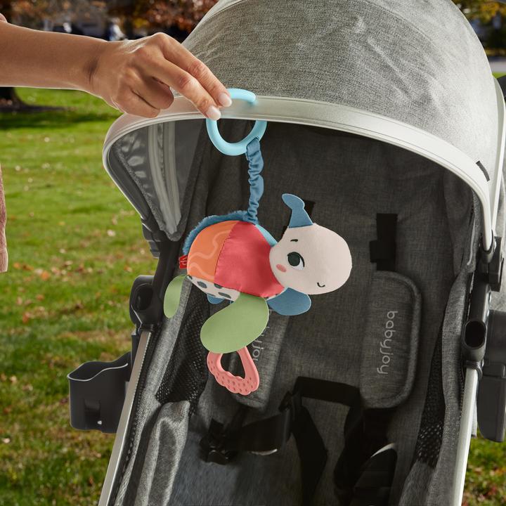 Immagine prodotto Fisher-Price Giocattolo da carrozzina Planet Friends Fleet Turtle con dettagli sensoriali per neonati