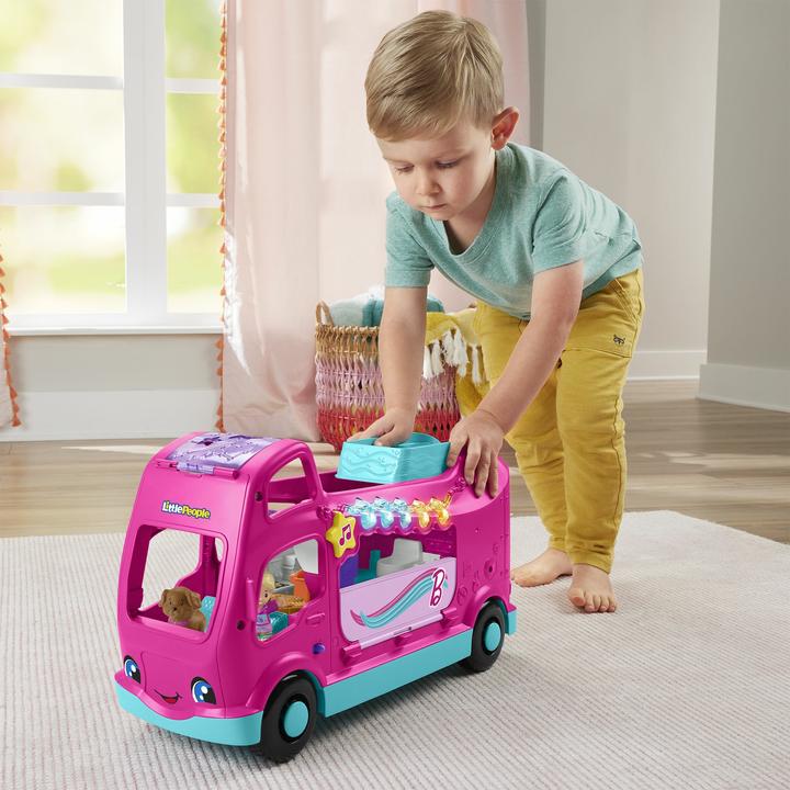 Actual product image Fisher-Price Little People Barbie Little Dreamcamper playset with lights and sounds, 2 figures (85)