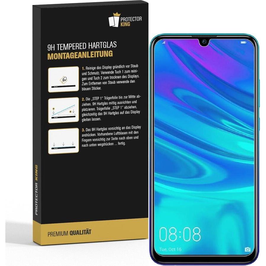 Thumbnail - Protectorking 3x echtes Tempered 9H Panzerhartglas 3D KLAR (3 Stück, Honor 10 Lite), Smartphone Schutzfolie, Transparent