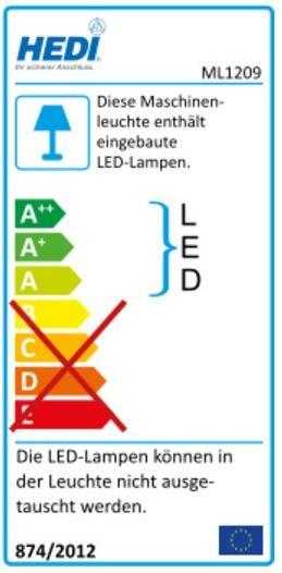 Label énergétique Hedi ML1209 ML1209 Lampe machine LED pro (900 lm)
