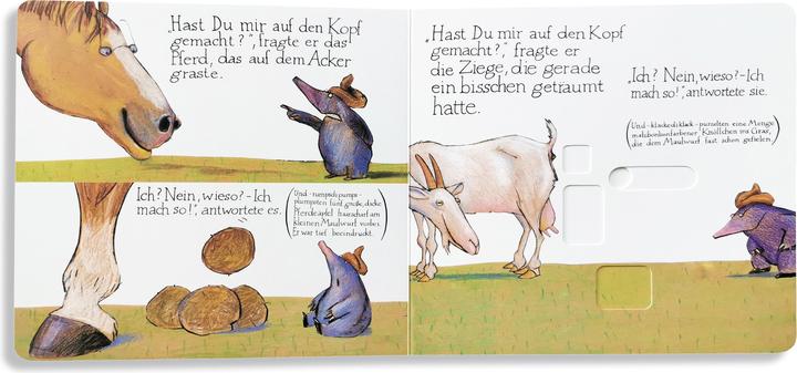 Immagine prodotto Vom kleinen Maulwurf, der wissen wollte, wer ihm auf den Kopf gemacht hat (Tedesco, Werner Holzwarth, Lupo Erlbruch, 2024)