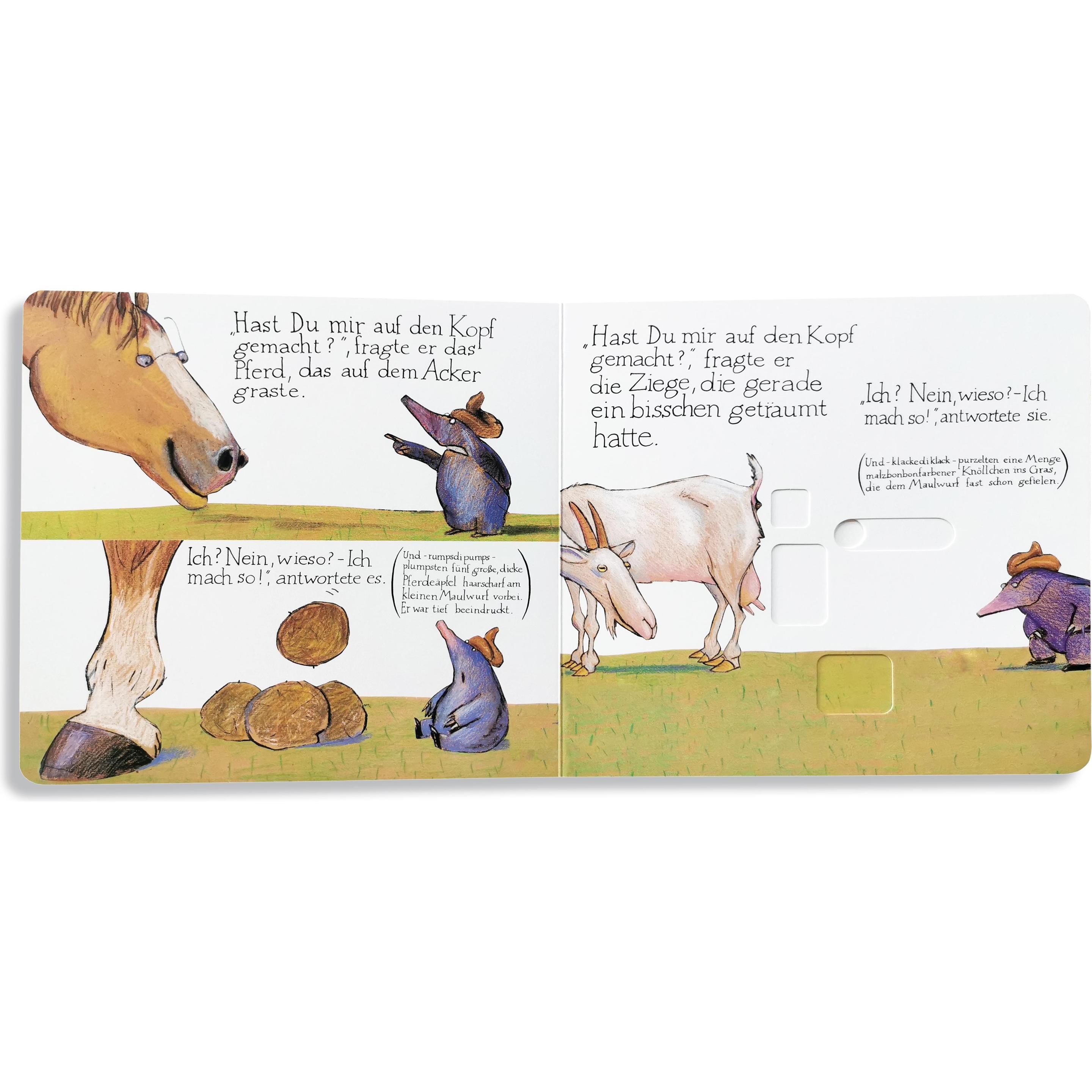 Thumbnail - Vom kleinen Maulwurf, der wissen wollte, wer ihm auf den Kopf gemacht hat, Kinderbücher von Werner Holzwarth, Wolf Erlbr...