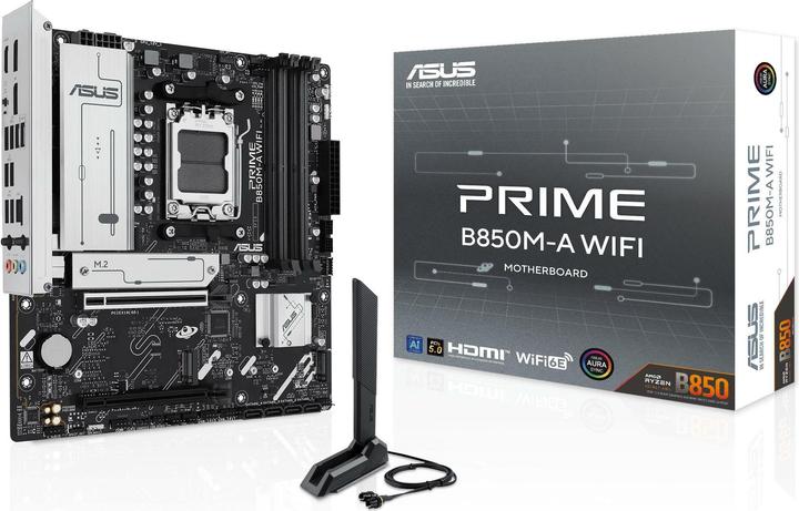 Produktbild ASUS PRIME B850M-A WIFI (AM5, AMD B850, mATX)