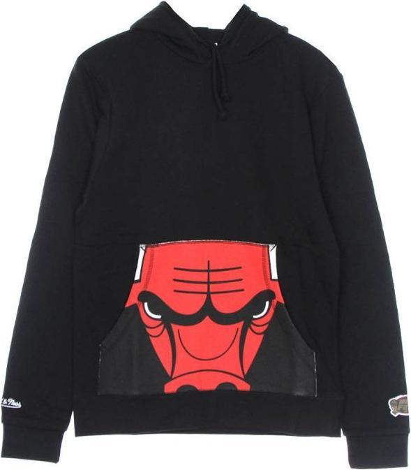 Mitchell & Ness NBA Cropped Logo Chicago Bulls Hoodie Black (L)