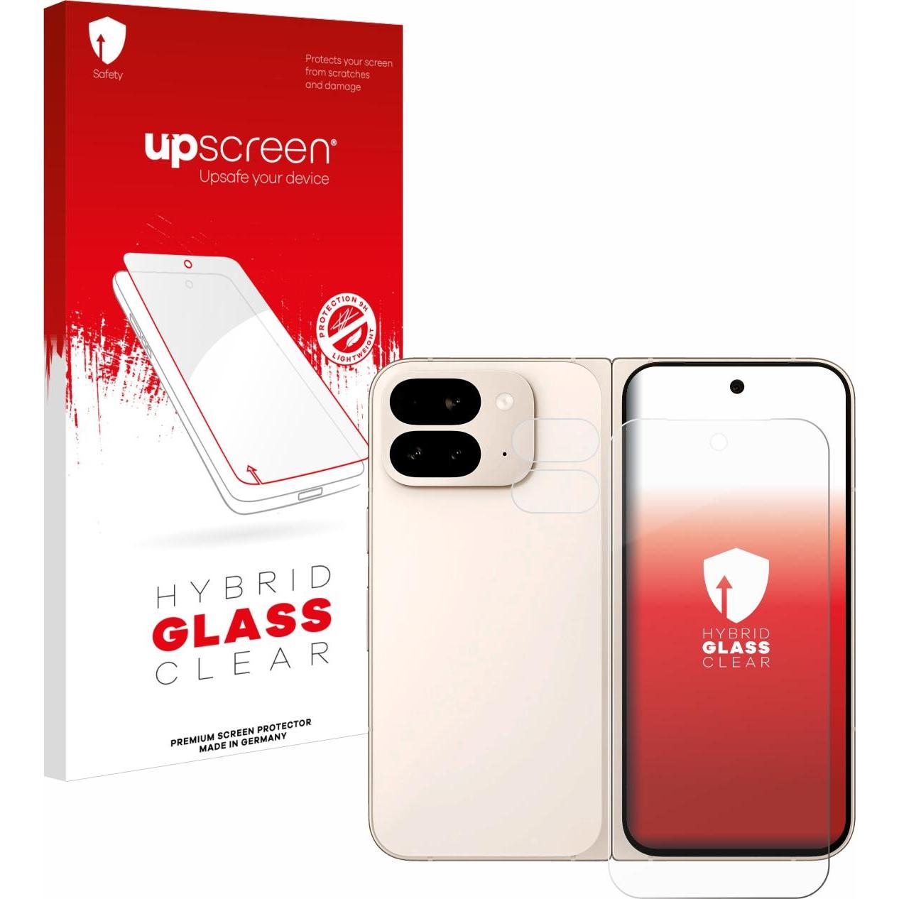 upscreen Schutzglas Schutzfolie Glas Folie Displayschutz klar (1 Stück, Google Pixel 9 Pro Fold), Smartphone Schutzfolie...