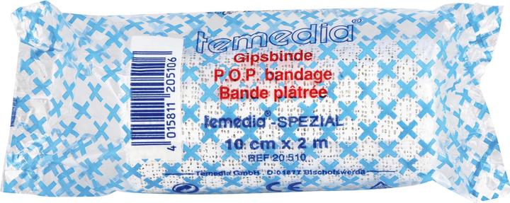 Temedia Gipsbinde spezial 10 cm x 2 m, 1 St. Packung