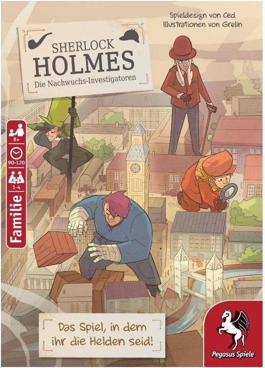 Produktbild Pegasus 36022G - Sherlock Holmes - Die Nachwuchs-Investigatoren,Krimi-Comic-Spiel ab 8 Jahre (DE-Ausgabe) (Deutsch, 1 - 4 Spieler)