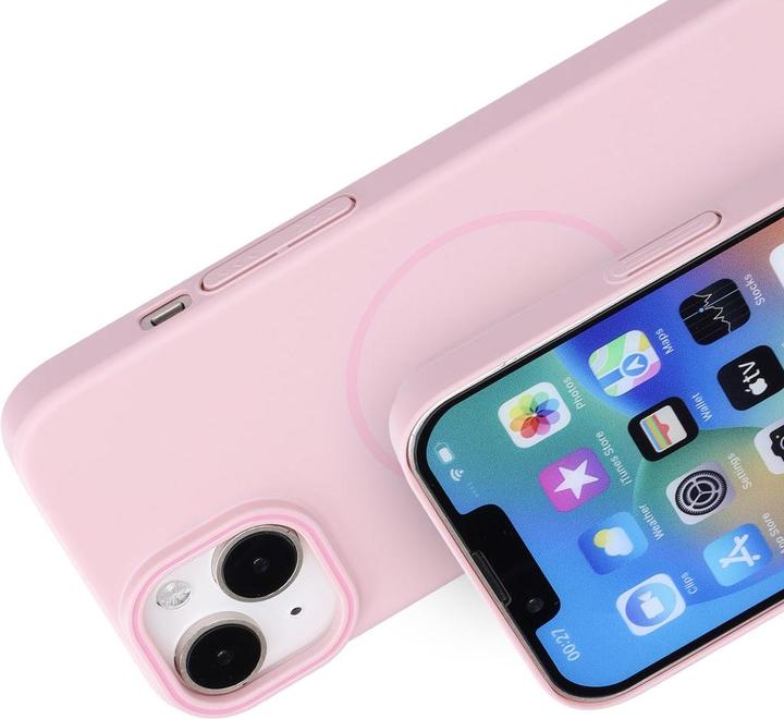 Actual product image Mobiparts Slim Line Case Apple iPhone 14 (MagSafe Compatible) Blush Pink (Apple iPhone 14)