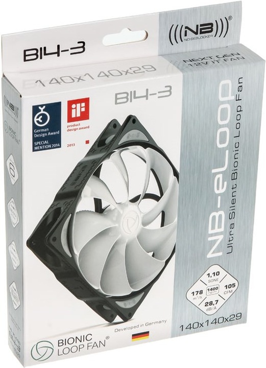 Produktbild Noiseblocker NB-eLoop Fan B14-3 (140 mm, 1 x)