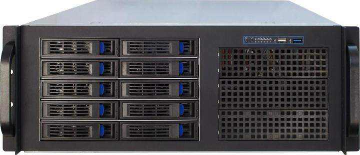 Actual product image Intertech IPC 4U-4410 48.3cm 19inch 4U storage rackmount enclosure 3x 5.25inch ext. 10x 2.5inch o. 3.5inch... (USB 3.0)