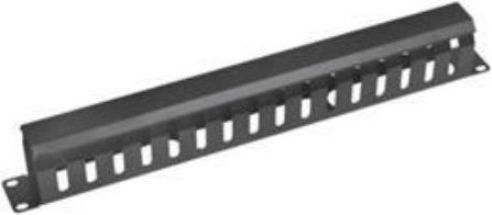 Actual product image OEM Vyvaz.panel 19"1U kov Lišta Průchozí černý 65mm hl