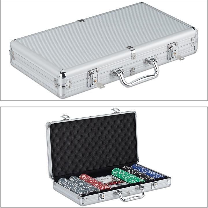 Produktbild Relaxdays Pokerkoffer