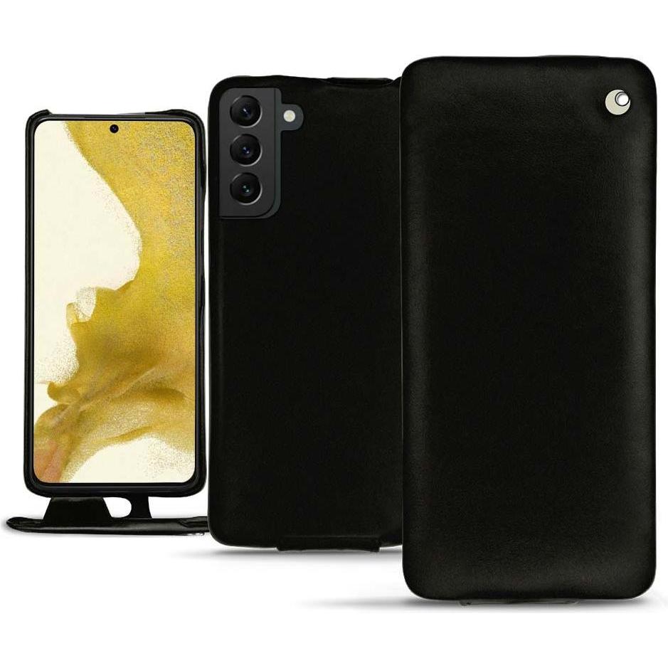 Thumbnail - Noreve Lederschutzhülle vertikal (Samsung Galaxy S22), Smartphone Hülle, Schwarz