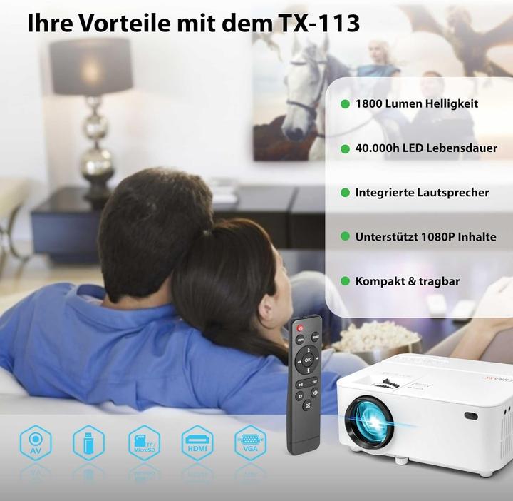 Produktbild Technaxx TX-113 (VGA, 1800 lm)