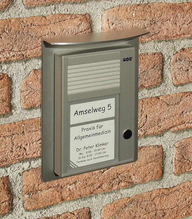 Produktbild Auerswald Wetterschutzdach gross fuer TFS Dialog 100/200 Zur Abdeckung von Montageoeffnungen 135mm x 225mm...