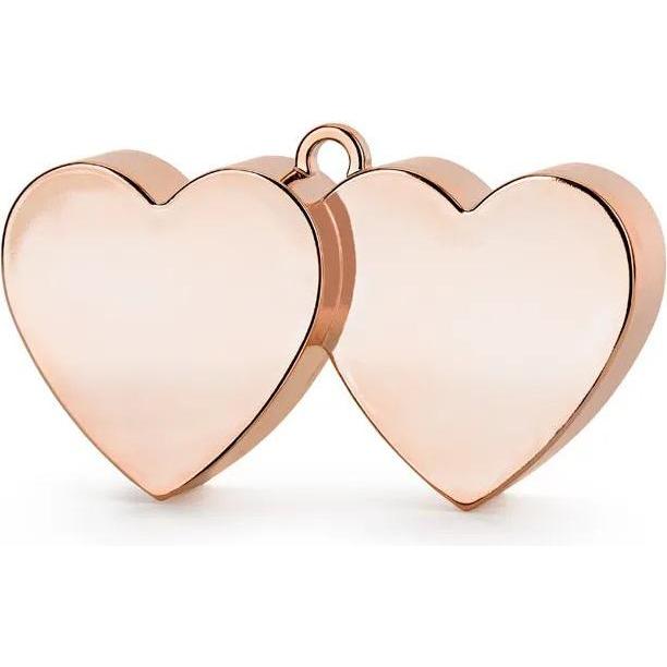 Partydeco Balloon weight Hearts, rose gold (1 pkt / 1 pc.)