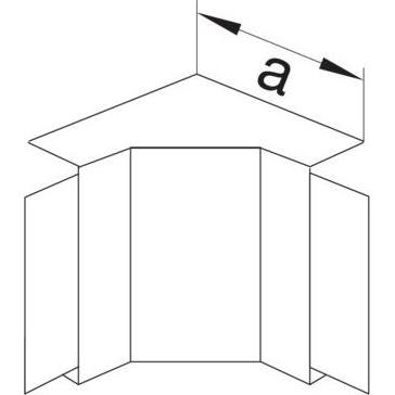 Thumbnail - Hager, Kabelschutz + Kabelführung, Inneneck halogenfreiLF4004049016PC/ABS zu LF 40x40mm (Kabelkanal, 115 mm)
