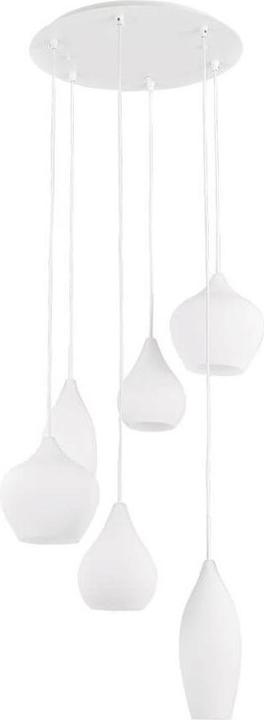 Actual product image Ideal lux SOFT pendant light E14 6-way ⌀600mm dimmable White 087818 (E14)