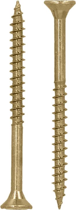 Immagine prodotto Helpmate Universalschrauben Senkkopf 4x35, gelb passiviert, PZ-Antrieb, 500 Stück (500 Viti per pezzo)