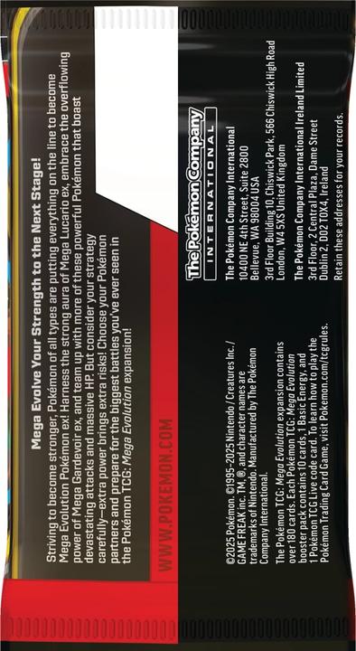 Actual product image Asmodée Mega Evolution Booster 10K (English, Booster Pack)