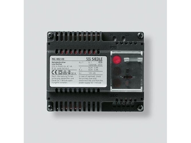 Actual product image Siedle Mains rectifier