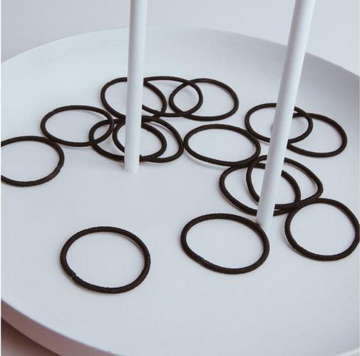 Immagine prodotto Parsa Beauty Porta trecce Parsa mini, sottile, senza metallo, nero (Elastico per capelli)