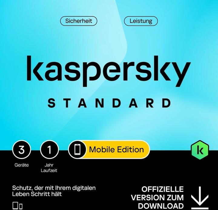 Immagine prodotto Kaspersky Dispositivo mobile (3 PC) (1 Utente, 12 mesi)