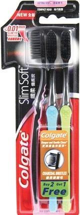 Actual product image Colgate Slim Soft Charcoal (Extra soft, 3x)