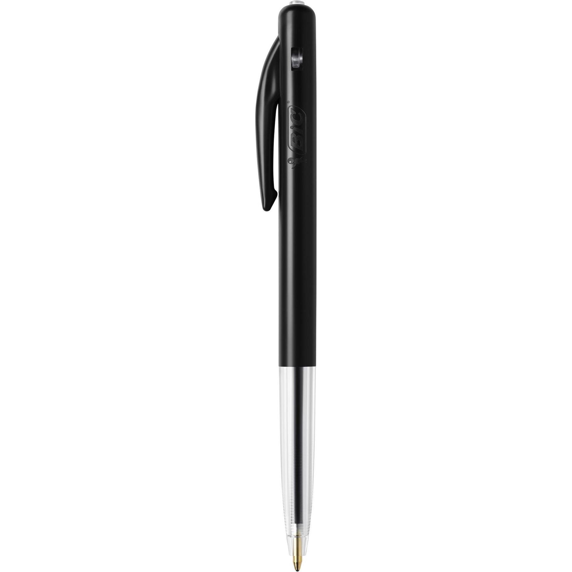 Thumbnail - Bic, Schreibstifte, Kugelschreiber 0.32 mm, 50 Stück, Schwarz (Transparent, Schwarz, 50 x)