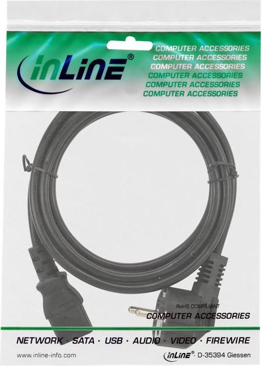 Produktbild InLine 25er Pack Bulk-Pack Netzkabel (3 m)