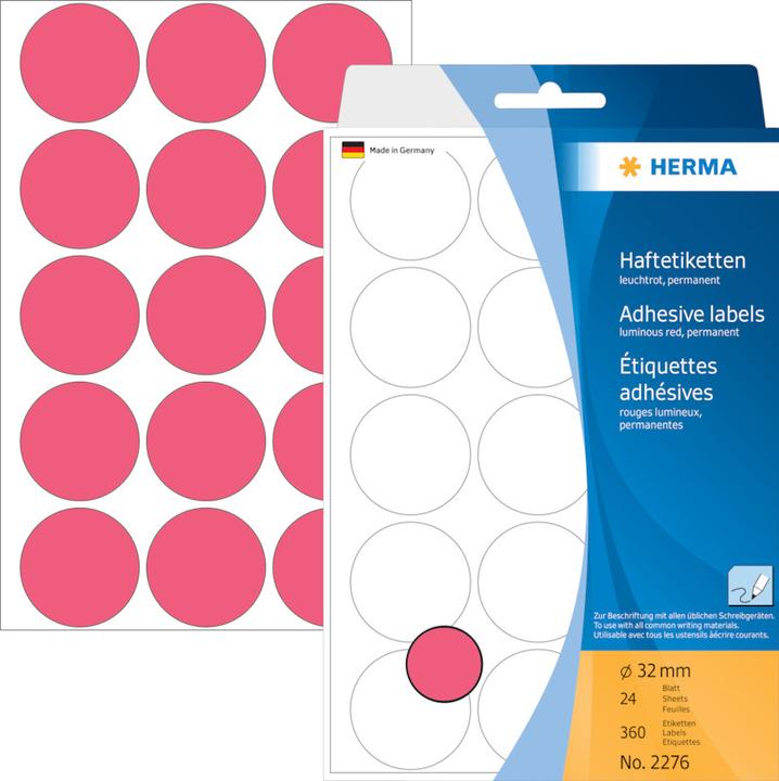 Actual product image HERMA Marking points