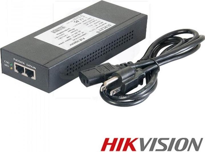 Produktbild Hikvision 60wpoeinjectoreu (802.3af (PoE), 802.3at (PoE+), 60 W)