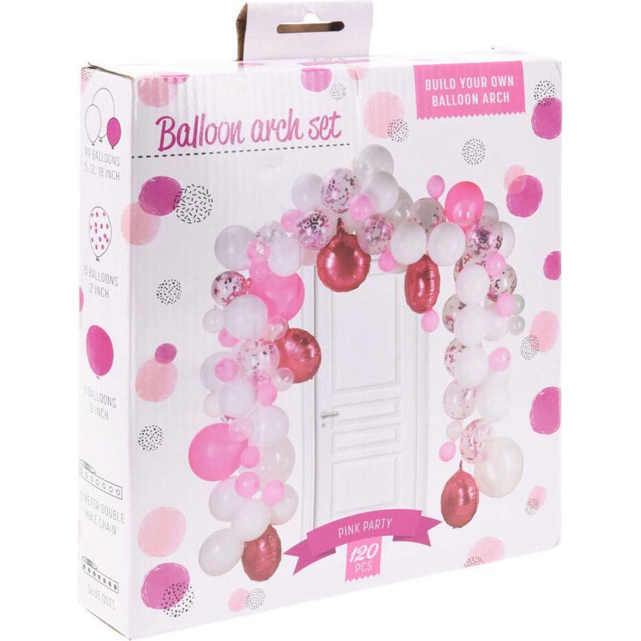 Bauen Sie Ihr eigenes Ballonbogen-Set Pink, 120 Stück. (120 x) (47465781)
