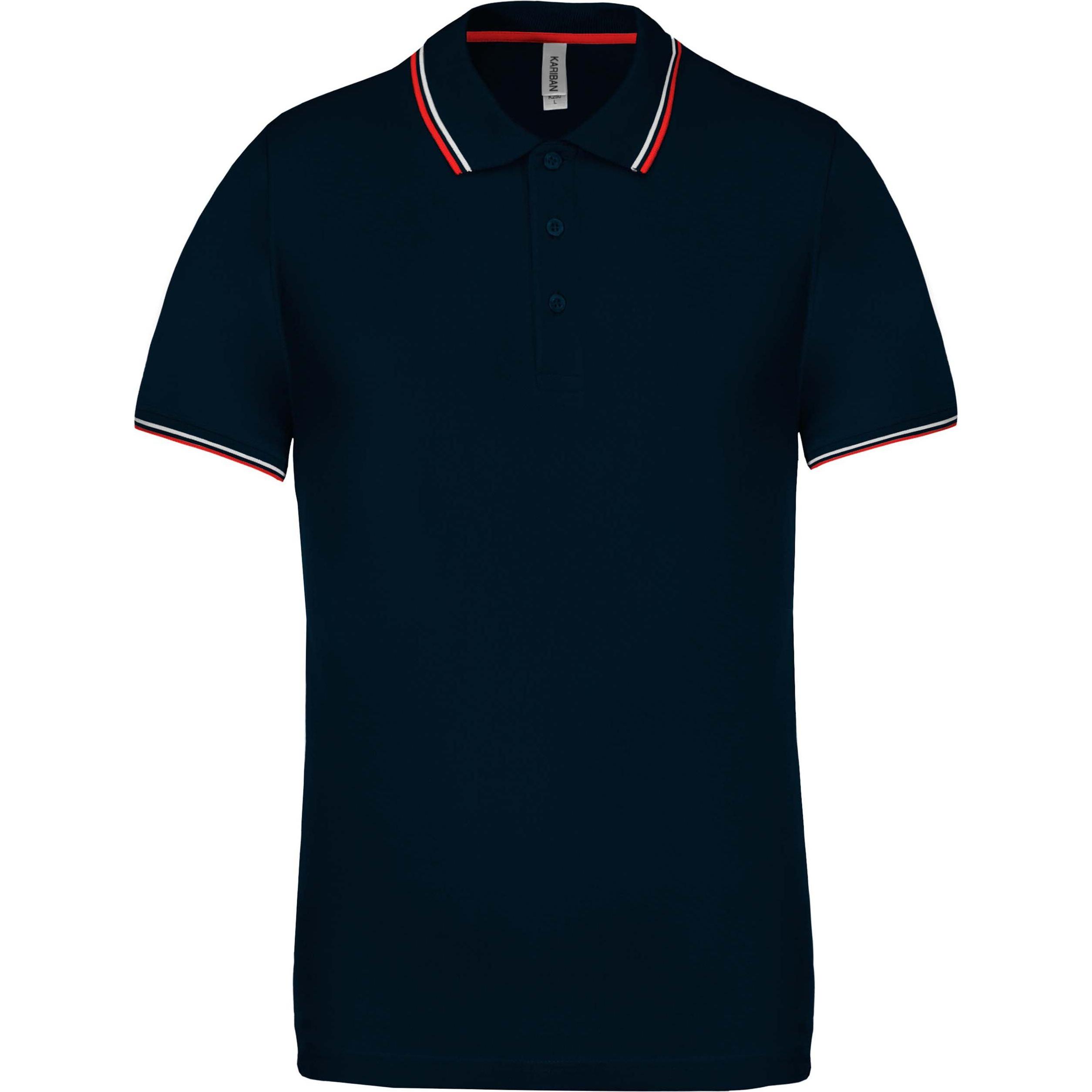 Thumbnail - Kariban, Herren, Shirt, maille piquée, Blau, (L)