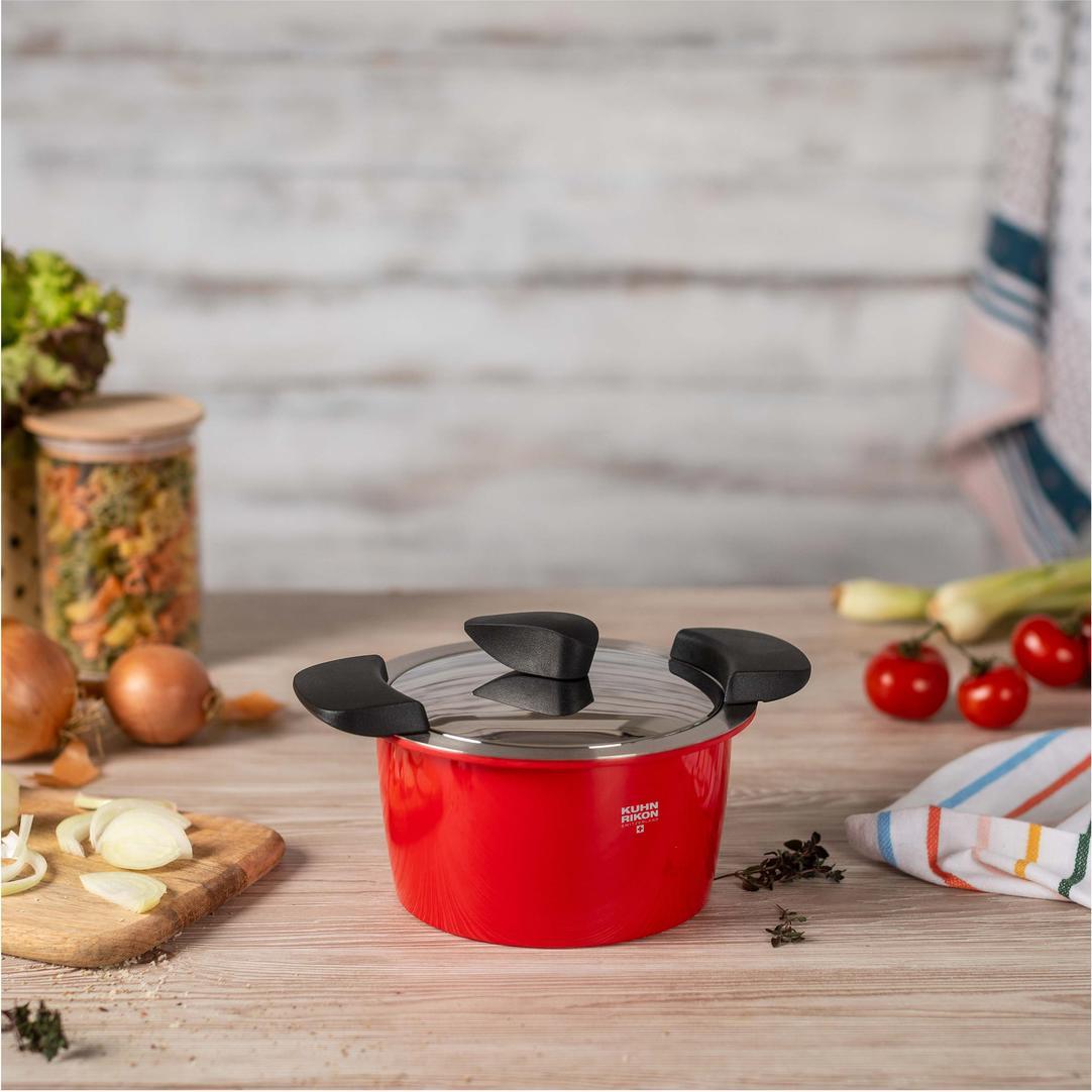 Thumbnail - Kuhn Rikon Hotpan, Pfanne + Kochtopf, Rot