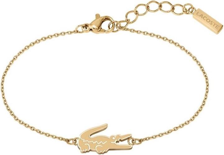 Produktbild Lacoste Decent Gold Plated Bracelet For Women Crocodile 2040048 (Leder)