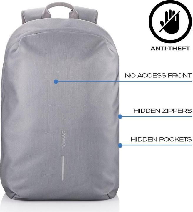 Actual product image XD Design Bobby Soft Backpack Casual Backpack Gray Polyethylene Terephthalate (16 l)