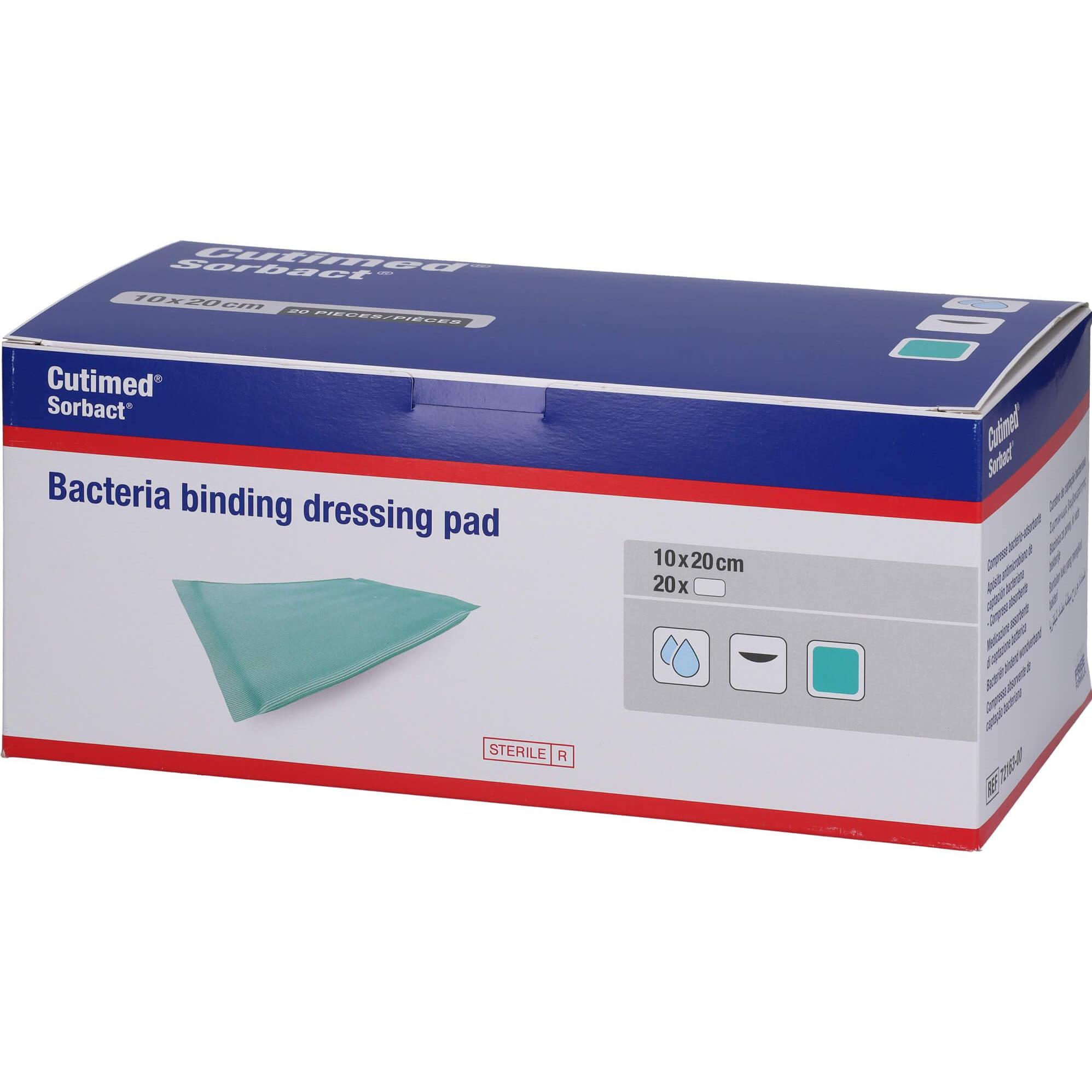 Thumbnail - BSN, Verbandsmaterial, Cutimed Sorbact Saugkompressen 10x20 cm, 20 St KOM