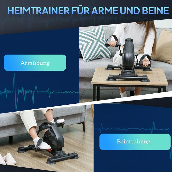 Actual product image Swisshandel24 Pedaltrainer leiser Mini Heimtrainer mit 8 Stufen Magnetwiderstand LCD-Display