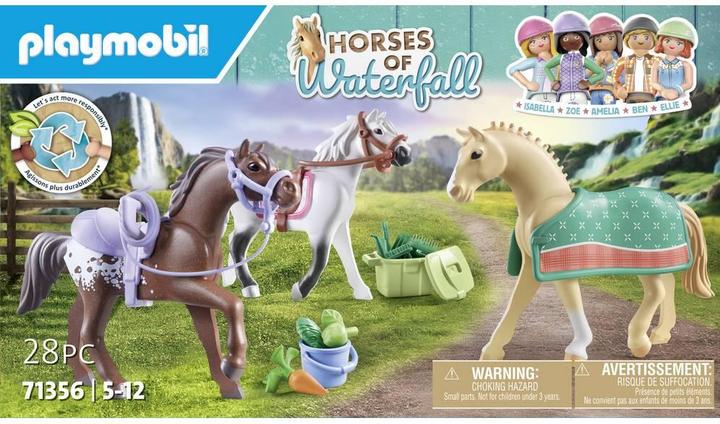 Actual product image Playmobil 3 horses: Morgan, Quarter Horse & Shagya Arabian (71356)