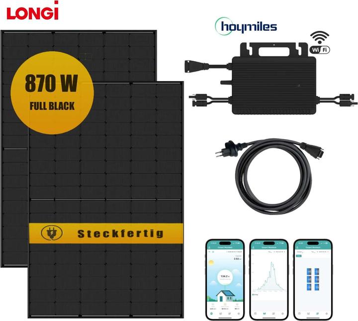 Supersolar Balkonkraftwerk-Set (870 W)