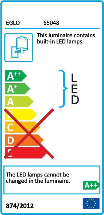 Energie-Label EGLO SAKEDA PRO LED-Wandl. m.Sensor ant. (650 lm, IP44)