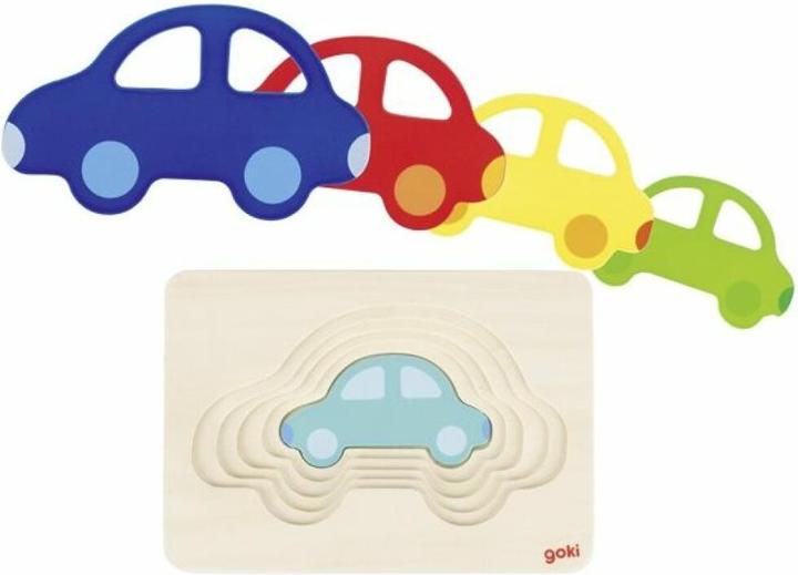 Goki Autopuzzel "lagen" 5 lagen (5 onderdelen)